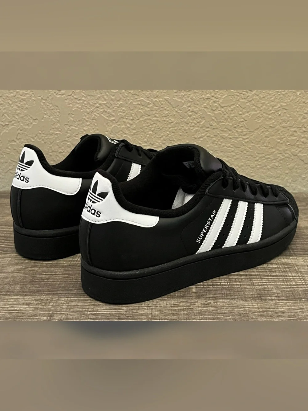 Adidas Superstar II Shoes Black Color Men's Size -5